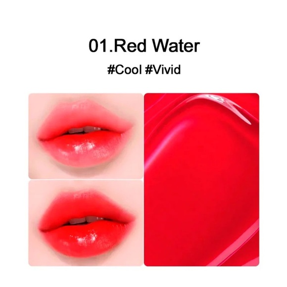 WAKEMAKE Korean Beauty Watery Tok Lip Tint - #1 Red Water - Picture 4 of 8